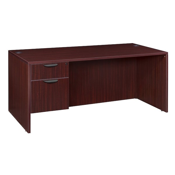 Regency Pedestal Desk Legacy 66" Single Pedestal Desk, Mahogany, Mahogany LSP6630MH - main